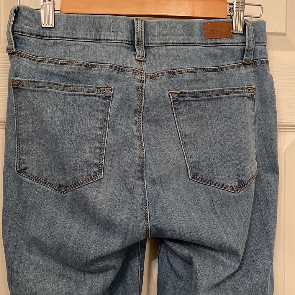 Judy Blue Women’s Kathy Mid Rise Light Wash Pull On Skinny‎ Fit Jeggings Sz 7/28 - Picture 3 of 11